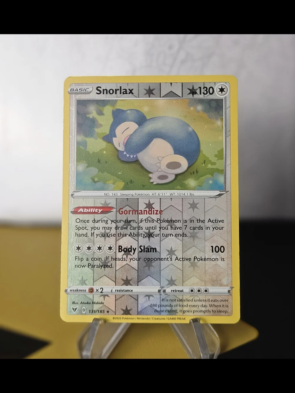 Snorlax 131/185 Pokemon TCG Reverse Holo Rare